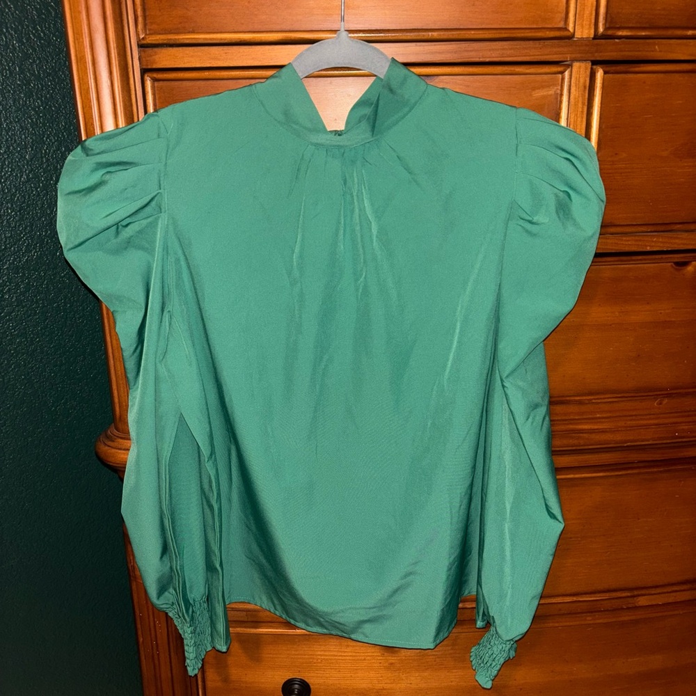 Elegant Green Women's Top